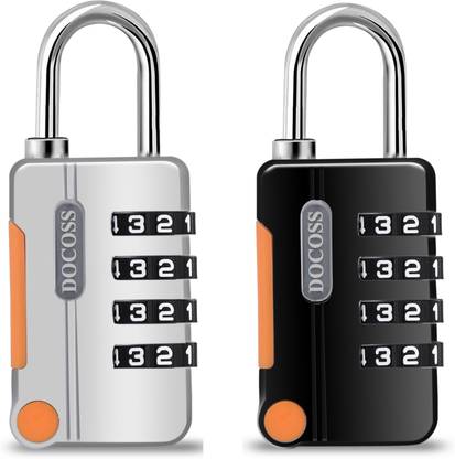 DOCOSS Pack Of 2 Combination Lock For Bag Number Lock For Luggage Safety Lock