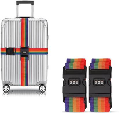 Spotview Number Lock 3-digit Suitcase Strap Adjustable for All kinds of Luggage Luggage Strap