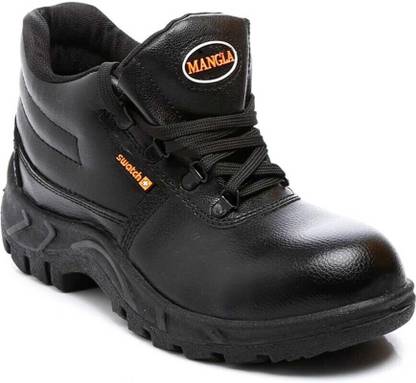 MANGLA Steel Toe Synthetic Leather Safety Shoe