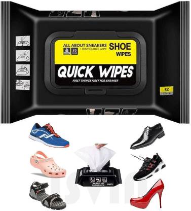 UNEK Portable Shoe Cleaner Wipes Quickly Shoes Dirt & Stains Remove Tissue Leather, Canvas, Patent Leather, Sports Shoe Cleaner
