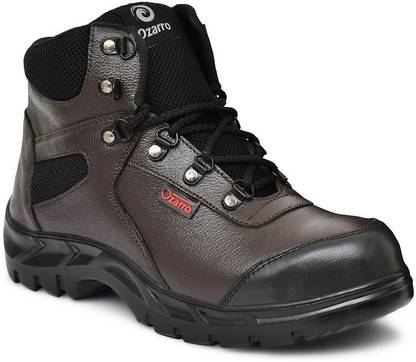 Ozarro Steel Toe Genuine Leather Safety Shoe