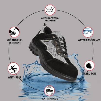 Ozarro Steel Toe Suede Safety Shoe