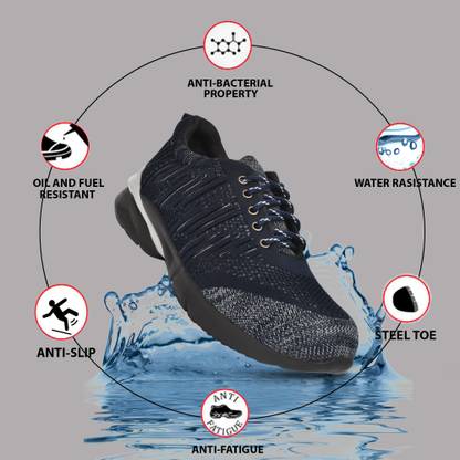Ozarro Steel Toe Canvas Safety Shoe