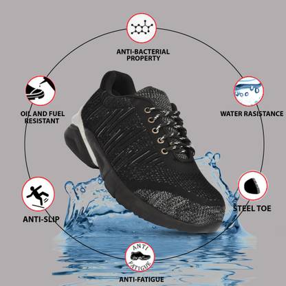 Ozarro Steel Toe Canvas Safety Shoe