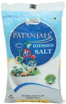 PATANJALI Namak, 1 kg Iodized Salt