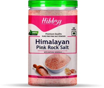 Hibbzy Himalayan Pink Rock Salt FINEST POWDER Organic for weight loss Himalayan Pink Salt