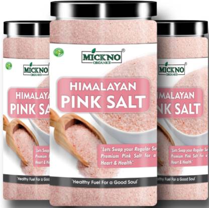 mickno organics 1.5 kg Himalayan Pink Rock Salt FINEST POWDER Organic for weight loss & Daily Healthy Cooking ( Imported ) Himalayan Pink Salt