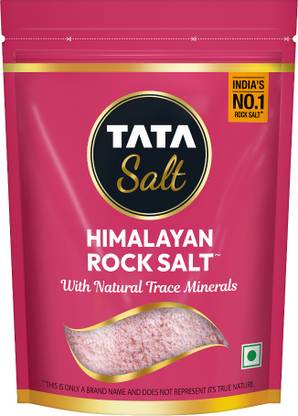 Tata Salt Himalayan Rock Pink Salt, With Natural Trace Minerals, Low Sodium, Premium Himalayan Pink Salt
