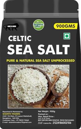 Organic One Natural Celtic Sea Salt–900g|Unprocessed & Pure | 100% Organic, Rich in Minerals Sea Salt