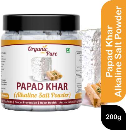 Organic and Pure Papad Khar Powder Sajji Khar Alkaline Salt Sajjige Papadio Karo Baking Soda Jar Baking Soda Powder