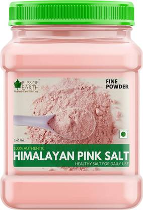 Bliss of Earth Himalayan Pink Salt Fine Powder Rock Salt For Weight Management &Healthy Cooking Himalayan Pink Salt