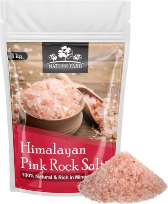NATURE YARD Himalayan Pink Salt for Weight Loss - 1Kg - 100% Natural and Antioxidant with Essential Minerals Himalayan Pink Salt
