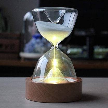 Whixant Sand Timer, Glass Sand Clock Timer, 2 in 1 Hourglass 15 Minute Sand Timer Sand Clock