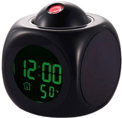 simplico Digital Black Clock