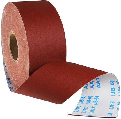 Digital Craft 100mm Emery Cloth Roll Polishing Sandpaper Grinding Tools Metalworking #60 Grit 50 Meter Cloth Aluminum Oxide Sandpaper