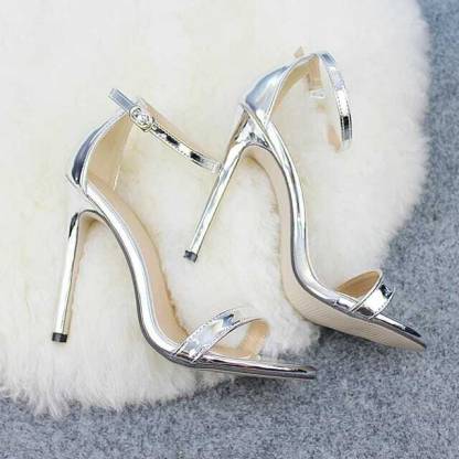 UUNDA Fashion Women Silver Heels - Buy UUNDA Fashion Women Silver Heels ...