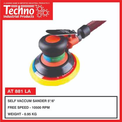 Sauran AT-881 LA Techno AT-881 LA Self Vaccum Sander "5/6" 7 inch Random Orbital Sander