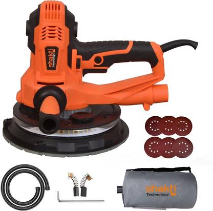 shakti Technology DS-11 800W Dry Wall Sander with Dust Collecting Bag 7 inch Random Orbital Sander