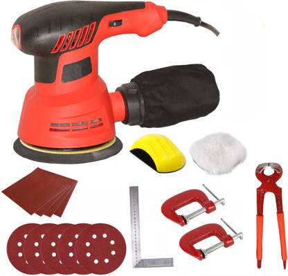 Digital Craft 5" Rotary Sander Machine,4 IN 1 Sanding Polishing Kit,3 Utility Tools Wood Metal 5 inch Random Orbital Sander
