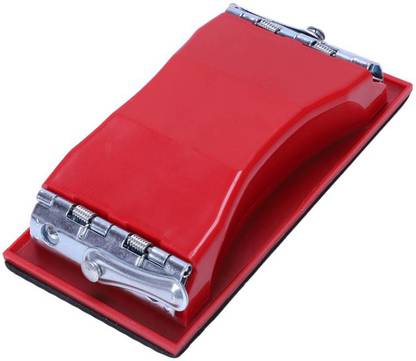 Inditrust Block Sander Pad for Wood Glasses Car Furniture Finishing Sheets Holder Clamp 1pc Plastic Hand Sanding Block with Clip on Fitting Sanding or Wood Glasses Car 7.5 inch Random Orbital Sander