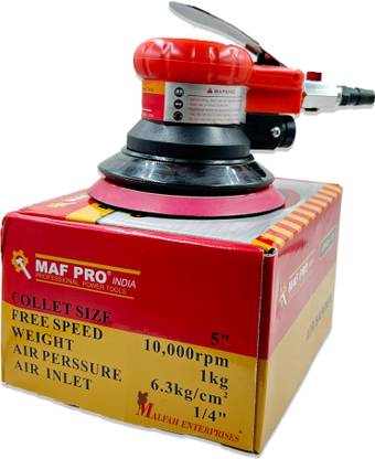 MALFAH ENTERPRISES MAF MPAS-125 Air Random Orbital Sander 5" Inch 150MM 5 inch Random Orbital Sander