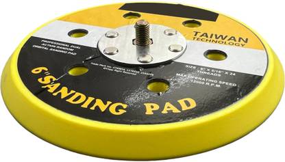 ADAWAT 6 Inch Dual Action Random Orbital Sanding Pad 12000RPM Sander Polishing Pad 6 inch Disc Sander