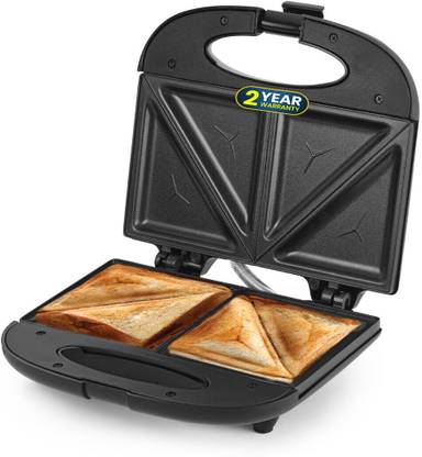 truTRTL Smart Toast Electric Sandwich Maker with Non-Stick Die Cast Aluminium Plates Toast
