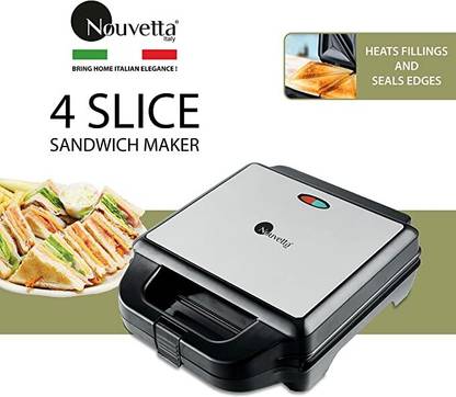 Nouvetta Sandwich Maker 4 Slice NST19130 Grill