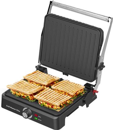 Inalsa Grill Master Elite|Sandwich Maker|2200W|Large Cooking Surface|Griddle Function Grill  (Black)