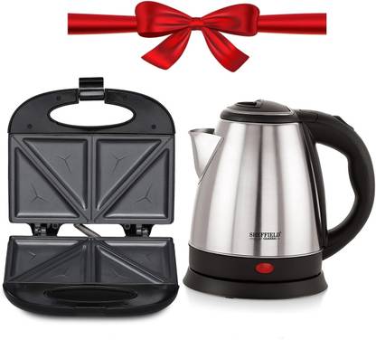 Sheffield Classic Combo Sandwich Toaster and Electric Kettle Toast