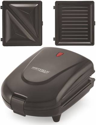 Sheffield Classic 2-in-1 Sandwich Maker Detachable Non-Stick Plates for toaster and Griller Grill, Toast