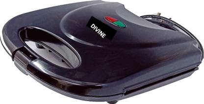 DIVINE BAKELITE + ALM Crispi 750 W Grill Sandwich Maker,Non-toxic Non-stick Grill Plate Grill