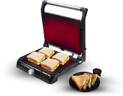 LIBRA by Libra Jumbo Sandwich Maker grill toast with Floating Hinges, 2000 Watts, 4 Slice Open Grill, Grill