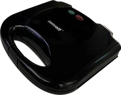 ZunVolt by ZunVolt Sandwich Maker - 750W Power, Non-Stick Plates, Adjustable Thermostat, Grill & Toast