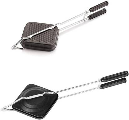 NARV Gas Sandwich Maker Combo with Grill and Regular Plates for Crisp Toasts Grill, Toast