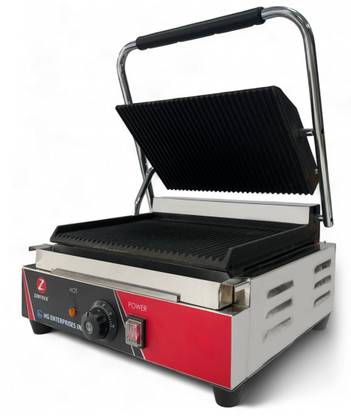 HGEI by ZEDTECK Sandwich Maker, Electric, Floating Hinges, 4 Bread Big Size, Grill and Toast Grill