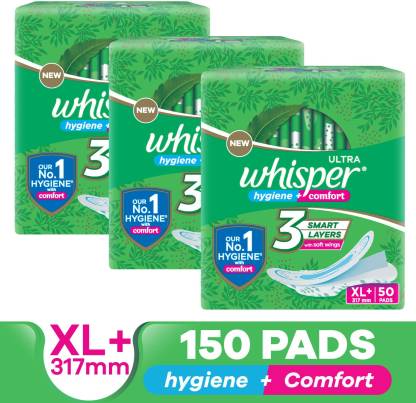 Whisper ULTRA HYGIENE+COMFORT XL+, FOR HEAVY FLOW Sanitary Pad