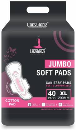 Ladywady XL Soft and Comfortable Sanitary Pads - 1 Pack (40 Pads, 290mm) Sanitary Pad