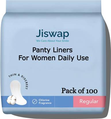 Jiswap Panty Liners For Women Daily Use, Cottony-Soft Surface With 185mm Wide, Pantyliner