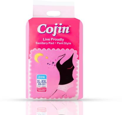 Cojin Overnight Disposable Period Panties For Heavy Flow (L-XL) Sanitary Pad