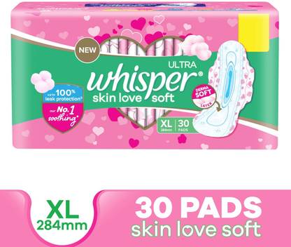 Whisper ULTRA SKIN LOVE SOFT XL, COTTONY SOFT Sanitary Pad