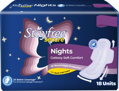 STAYFREE Secure Nights Sanitary Pad
