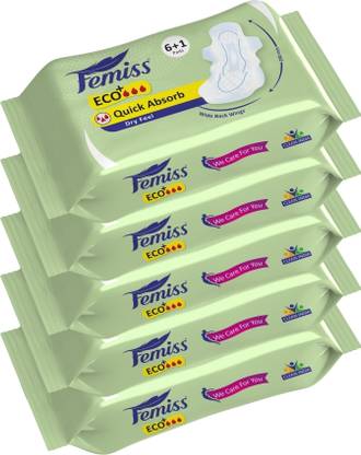 Femiss Sanitary Pads for Women and Girls Eco+Trifold pads(XL-Size, 290 MM, 36 PCS) Sanitary Pad