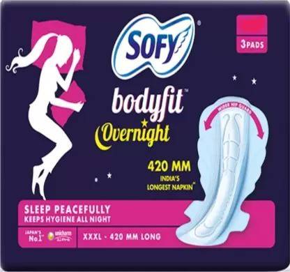 SOFY Bodyfit overnight xxxl 3 pads Sanitary Pad