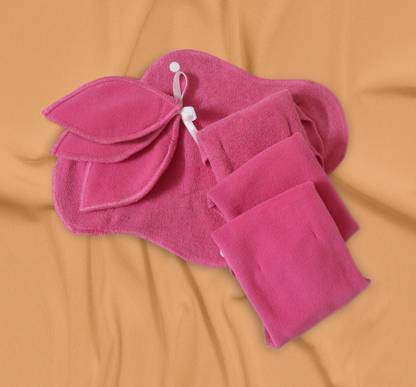 Safepad safe pad (4- day pad & 3- inner labia pad) pink Sanitary Pad