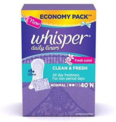 Whisper Daily Liners Fresh Scent - 40 N Pantyliner