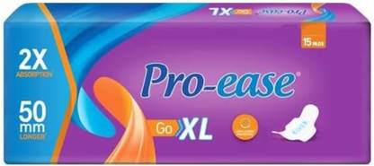 Pro-ease Proese Go XL 2X Absorption - 15 Pads Sanitary Pad