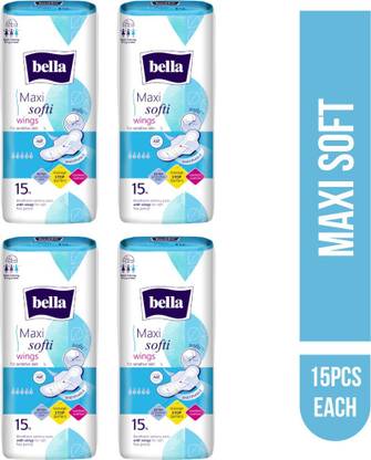 Bella Classic Maxi Wings Softi 15 Pcs Each (4PKT) Sanitary Pad