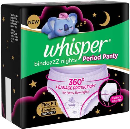 Whisper Bindazzz nights period panty Sanitary Pad