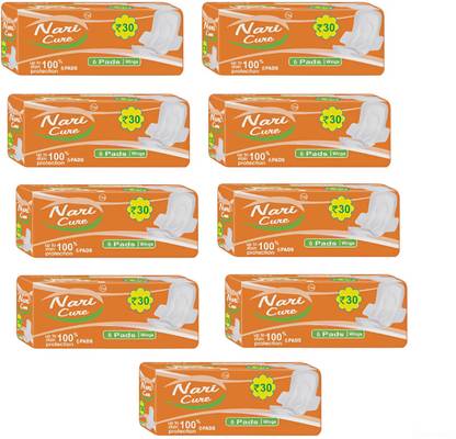 NARI CURE NC-REG-30L-ORG_PACK OF 9 Sanitary Pad